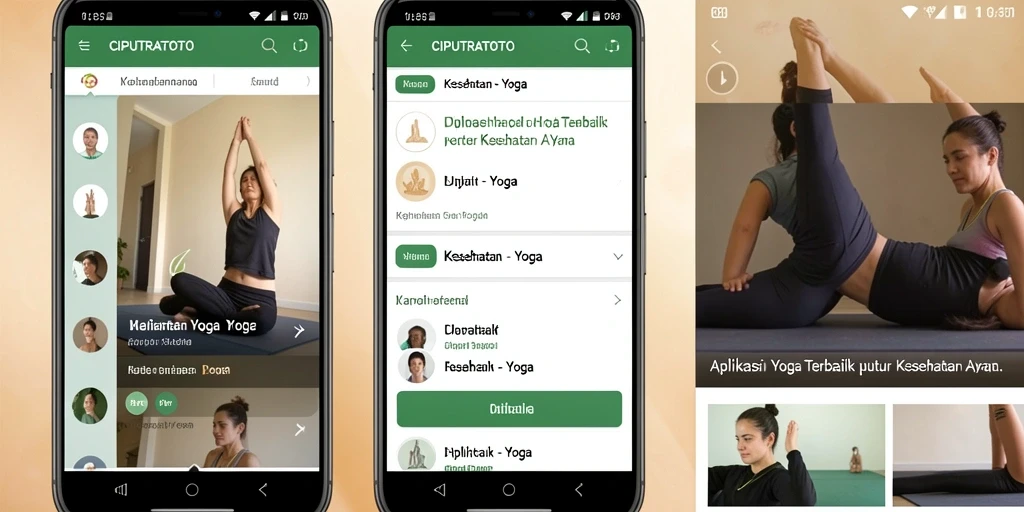 Antarmuka aplikasi CIPUTRATOTO untuk praktik Yoga yang intuitif.