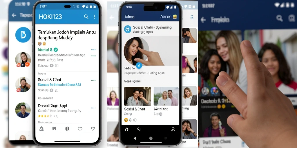 Antarmuka HOKI123 menampilkan fitur pencarian dan chat yang intuitif.