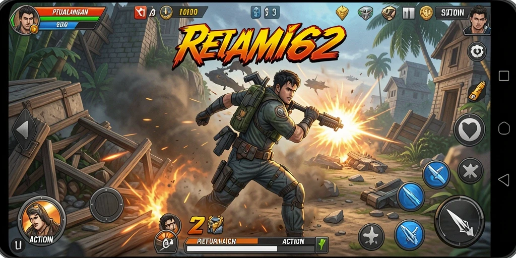 Tampilan antarmuka permainan <strong>REMI62</strong> dengan aksi mendebarkan.