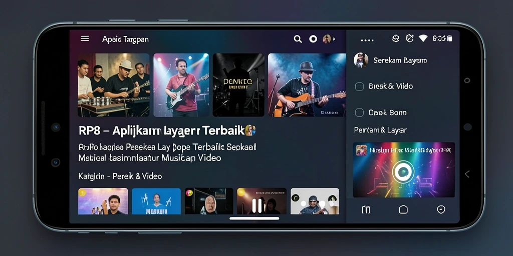Antarmuka sederhana dengan kontrol perekaman yang jelas.