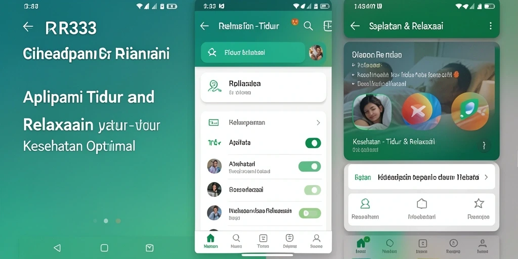 Antarmuka RR33 yang menawan untuk relaksasi dan tidur.