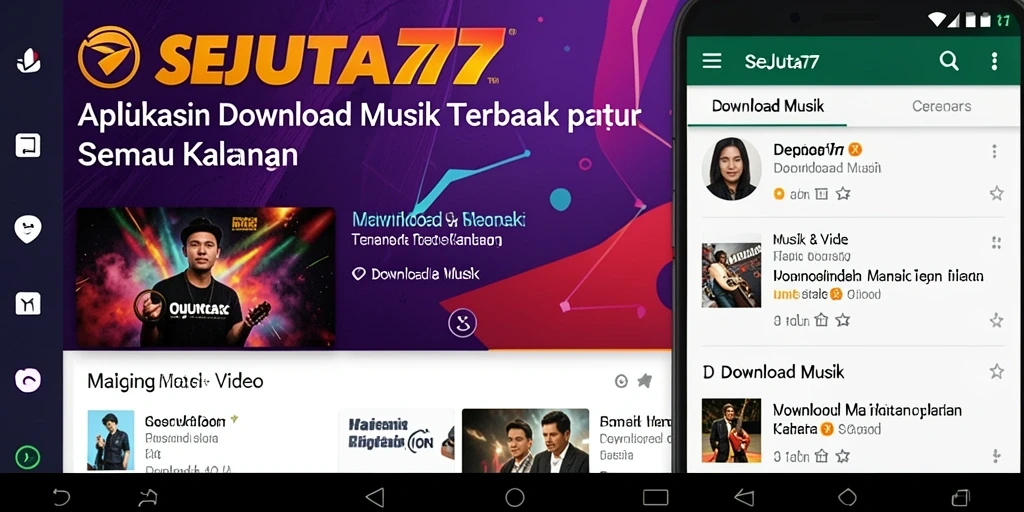 Antarmuka SEJUTA77 yang user-friendly untuk Download Musik.